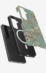 Samsung Galaxy S26 Tough Case – Paisley Green - View 2
