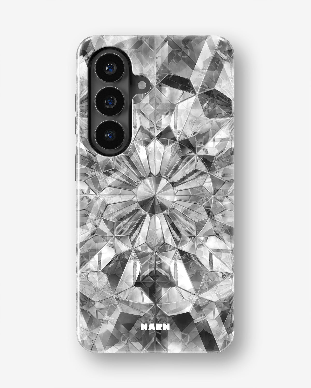 Samsung Galaxy S26 Plus Tough Case – Grey Crystals - View 1