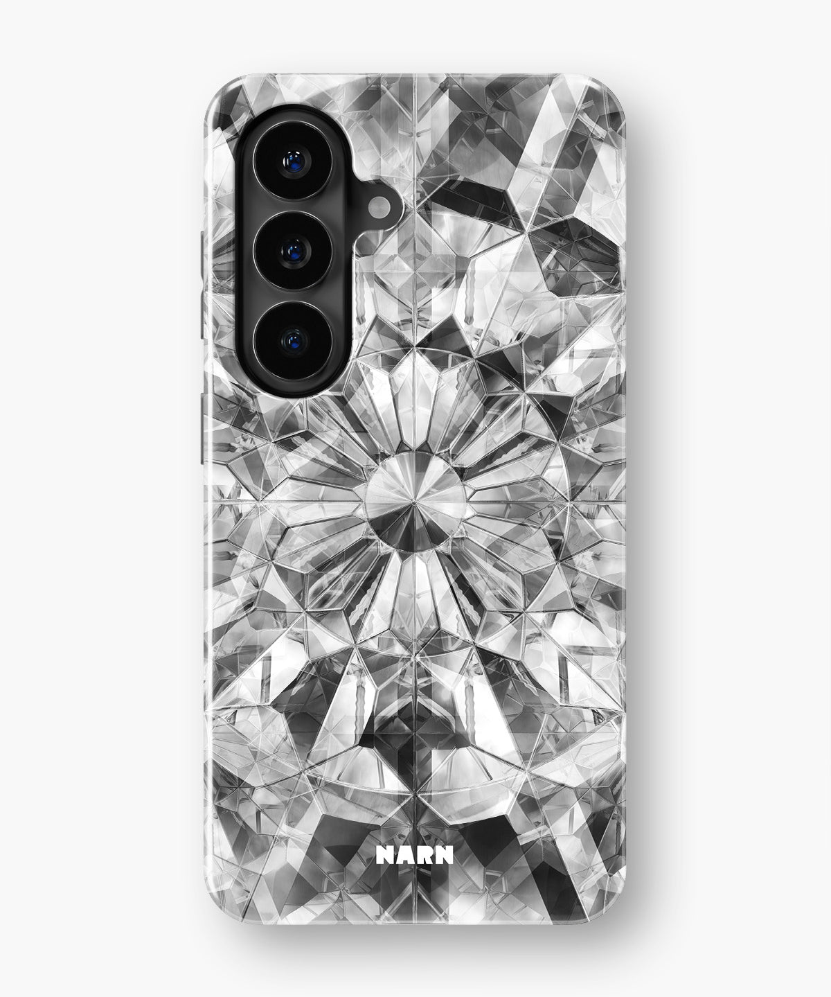 Samsung Galaxy S26 Plus Tough Case – Grey Crystals - View 1