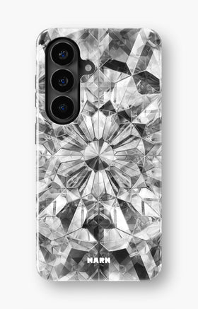 Samsung Galaxy S26 Plus Tough Case – Grey Crystals - View 1