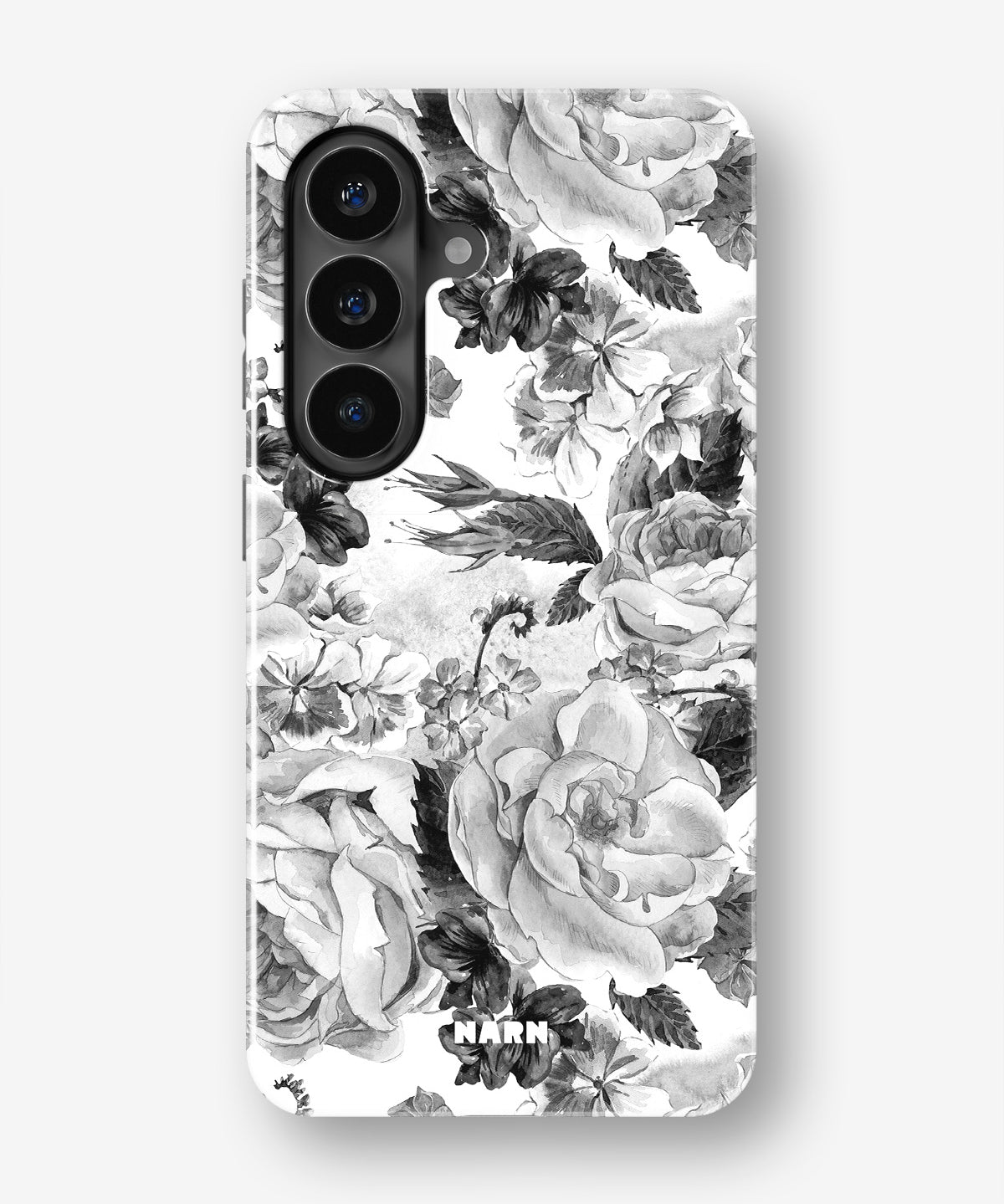 Samsung Galaxy S26 Plus Tough Case – Black & White Bloom - View 1