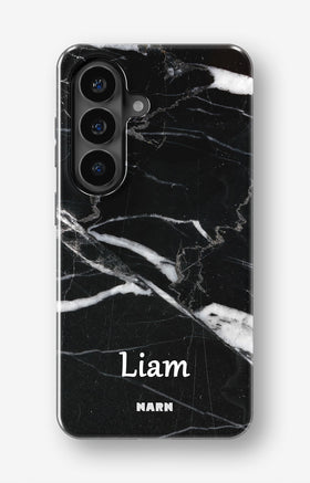 Samsung Galaxy S26 Plus Tough Case – Custom - Black Marble - View 1