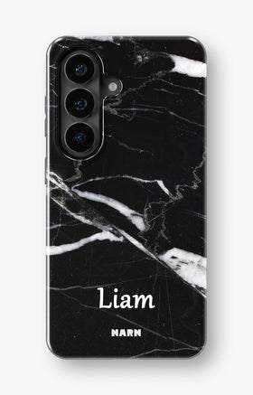 Samsung Galaxy S26 Plus Tough Case – Custom - Black Marble - View 1