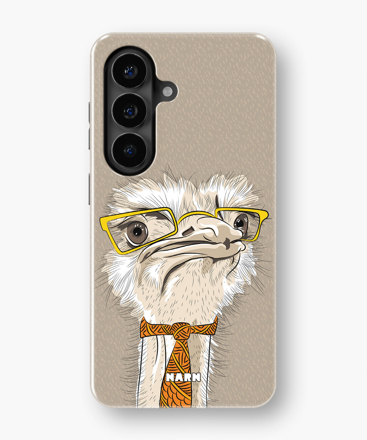 Samsung Galaxy S26 Plus Tough Case – Hipster Ostrich - View 1