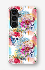 Samsung Galaxy S26 Plus Tough Case – Flowered Skulls - View 1