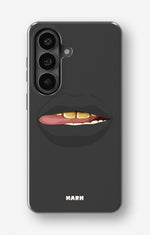 Samsung Galaxy S26 Plus Tough Case – Golden Lips - View 1