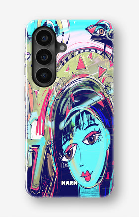 Samsung Galaxy S26 Plus Tough Case – Abstract Cat - View 1