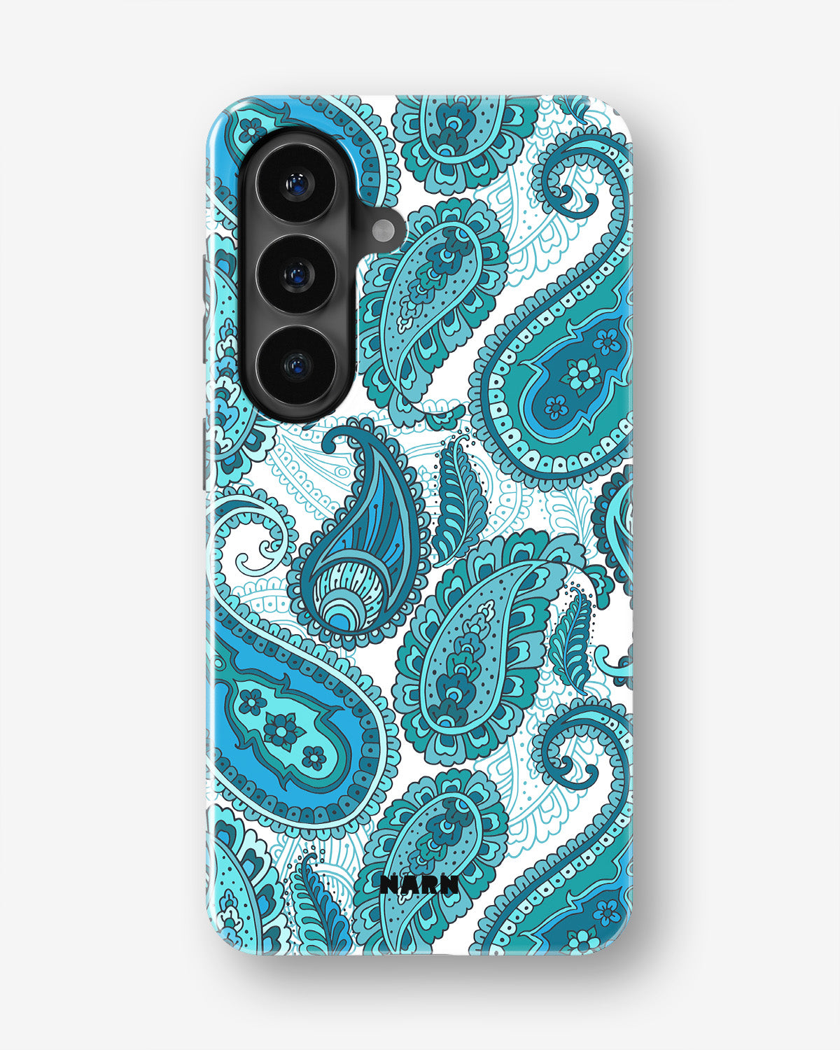 Samsung Galaxy S26 Plus Tough Case – Turquoise Paisley - View 1