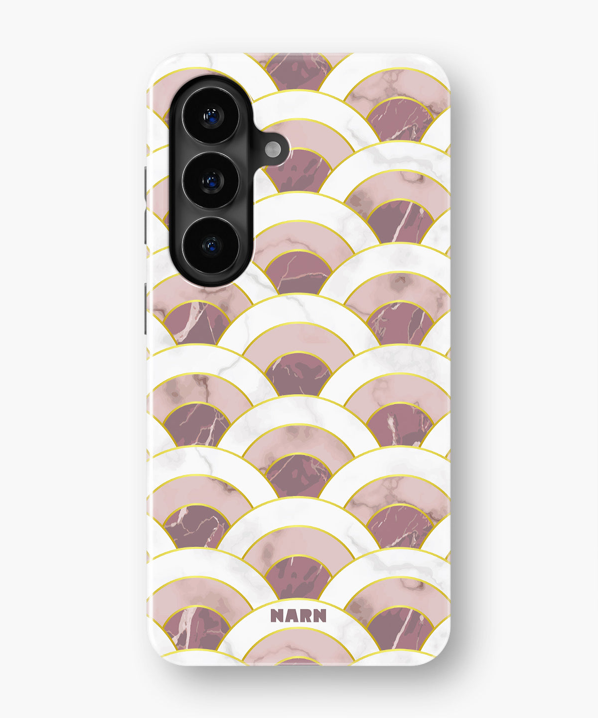 Samsung Galaxy S26 Plus Tough Case – Pink Marble Waves - View 1