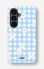 Samsung Galaxy S26 Plus Tough Case – Blue Daisies - View 1