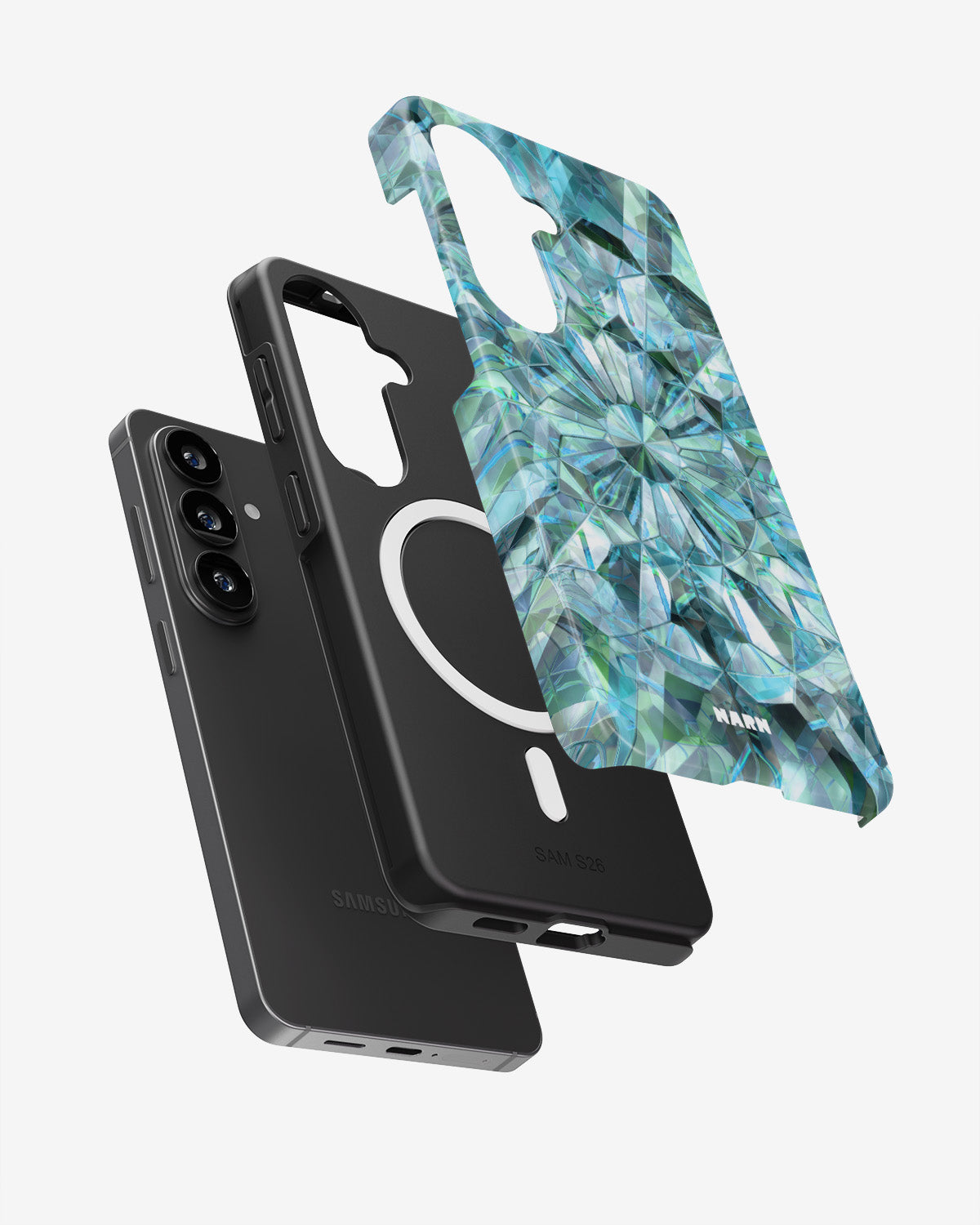 Samsung Galaxy S26 Plus Tough Case – Green Crystals - View 2