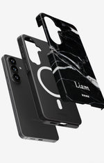 Samsung Galaxy S26 Plus Tough Case – Custom - Black Marble - View 2