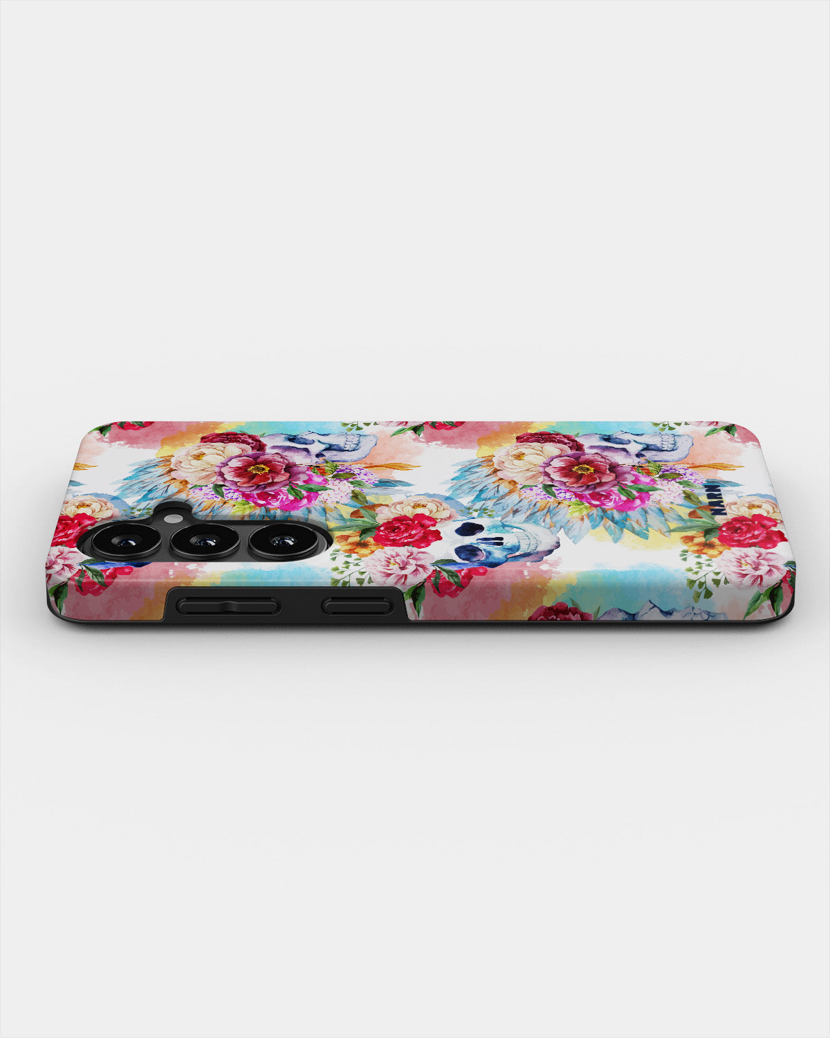 Samsung Galaxy S26 Plus Tough Case – Flowered Skulls - View 3