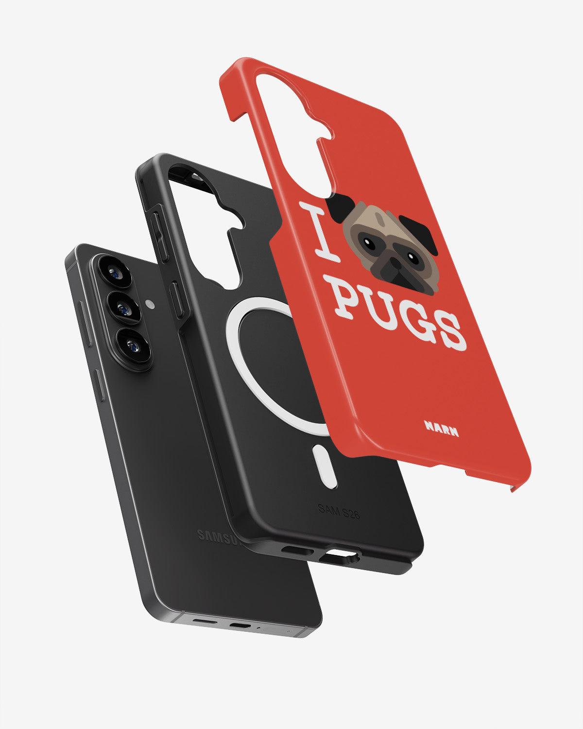 Samsung Galaxy S26 Plus Tough Case – I Love Pugs - View 2