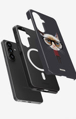 Samsung Galaxy S26 Plus Tough Case – Hipster Cat - View 2