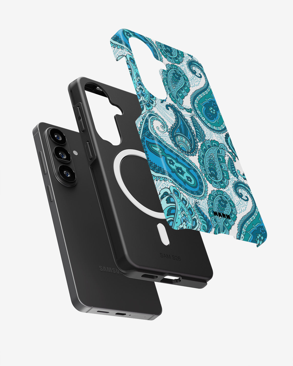Samsung Galaxy S26 Plus Tough Case – Turquoise Paisley - View 2