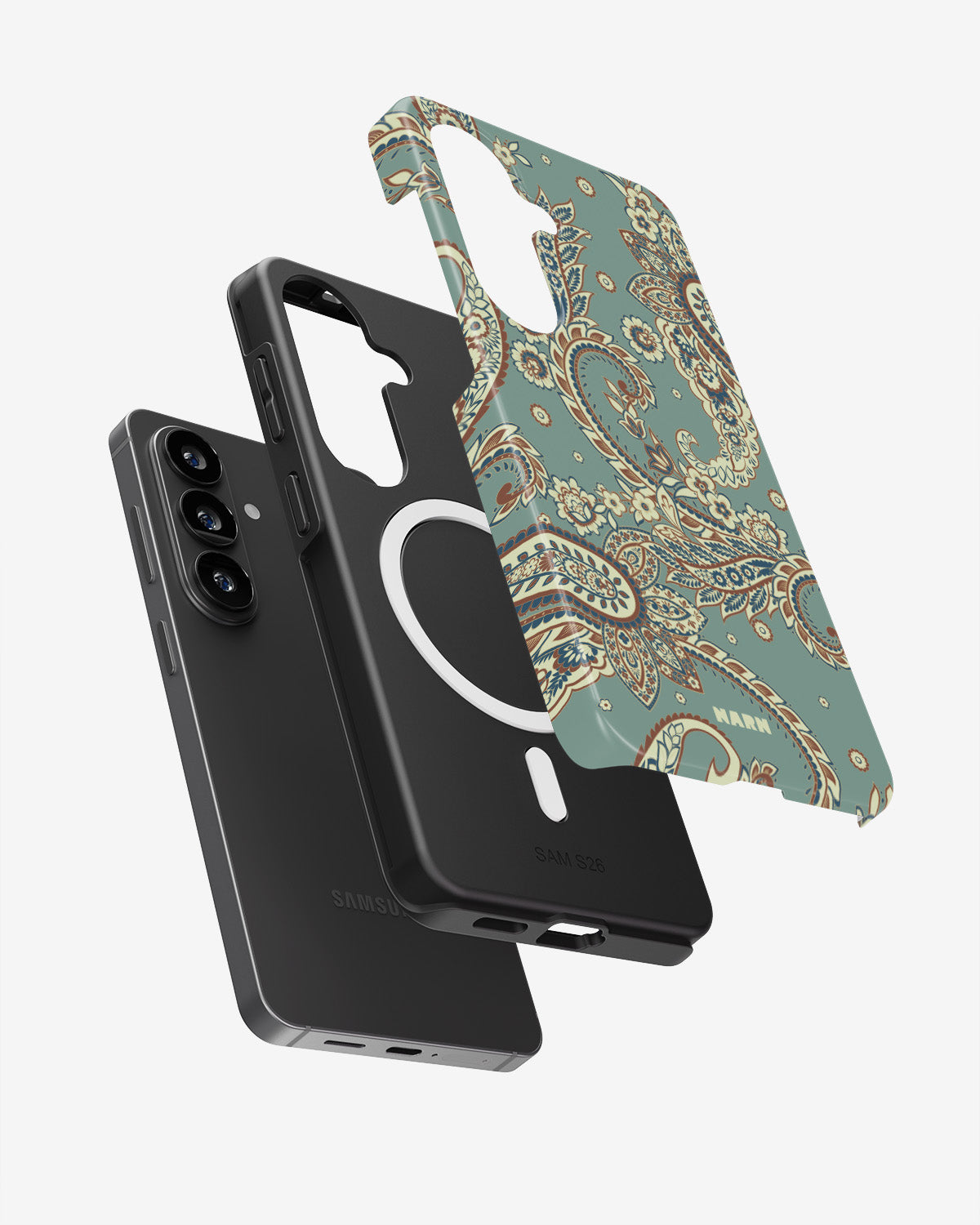 Samsung Galaxy S26 Plus Tough Case – Paisley Green - View 2