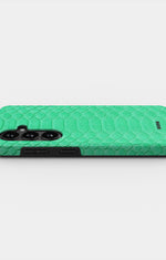 Samsung Galaxy S26 Plus Tough Case – Turquoise Snake - View 3
