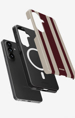 Samsung Galaxy S26 Plus Tough Case – Bordeaux Stripe - View 2