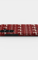Samsung Galaxy S26 Plus Tough Case – Reindeer Knit - View 3