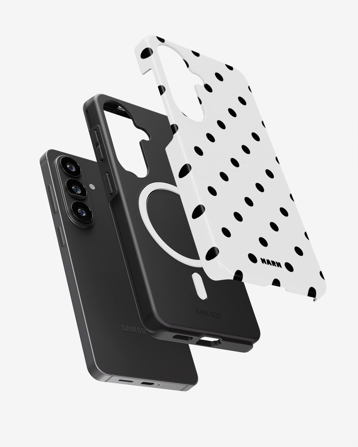 Samsung Galaxy S26 Plus Tough Case – Mono Dots - View 2