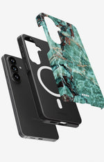 Samsung Galaxy S26 Plus Tough Case – Green Marble - View 2