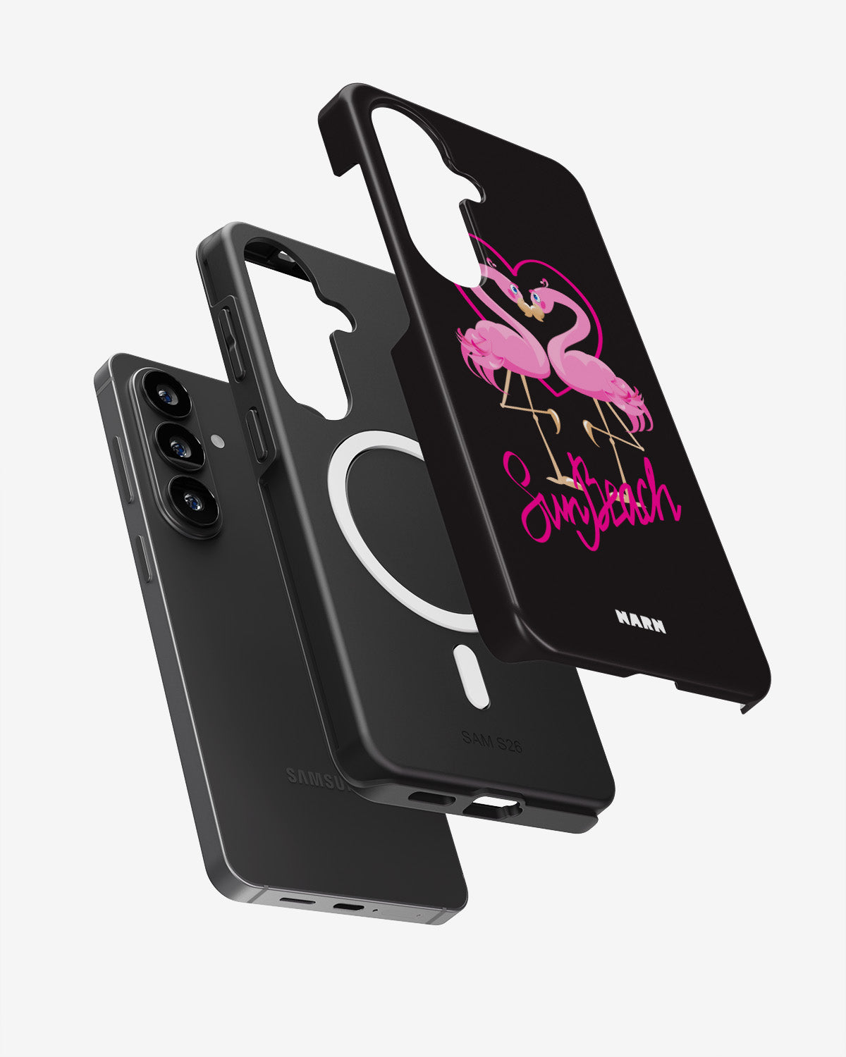 Samsung Galaxy S26 Plus Tough Case – Beach Flamingo - View 2