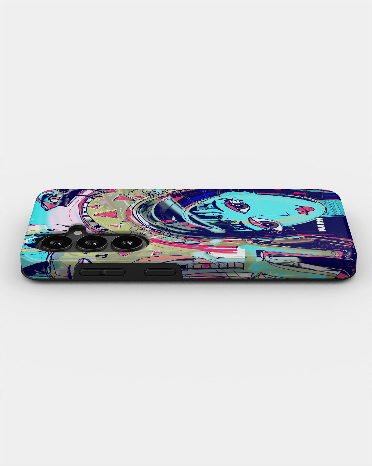 Samsung Galaxy S26 Plus Tough Case – Abstract Cat - View 3
