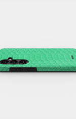 Samsung Galaxy S26 Plus Tough Case – Turquoise Snake - View 3