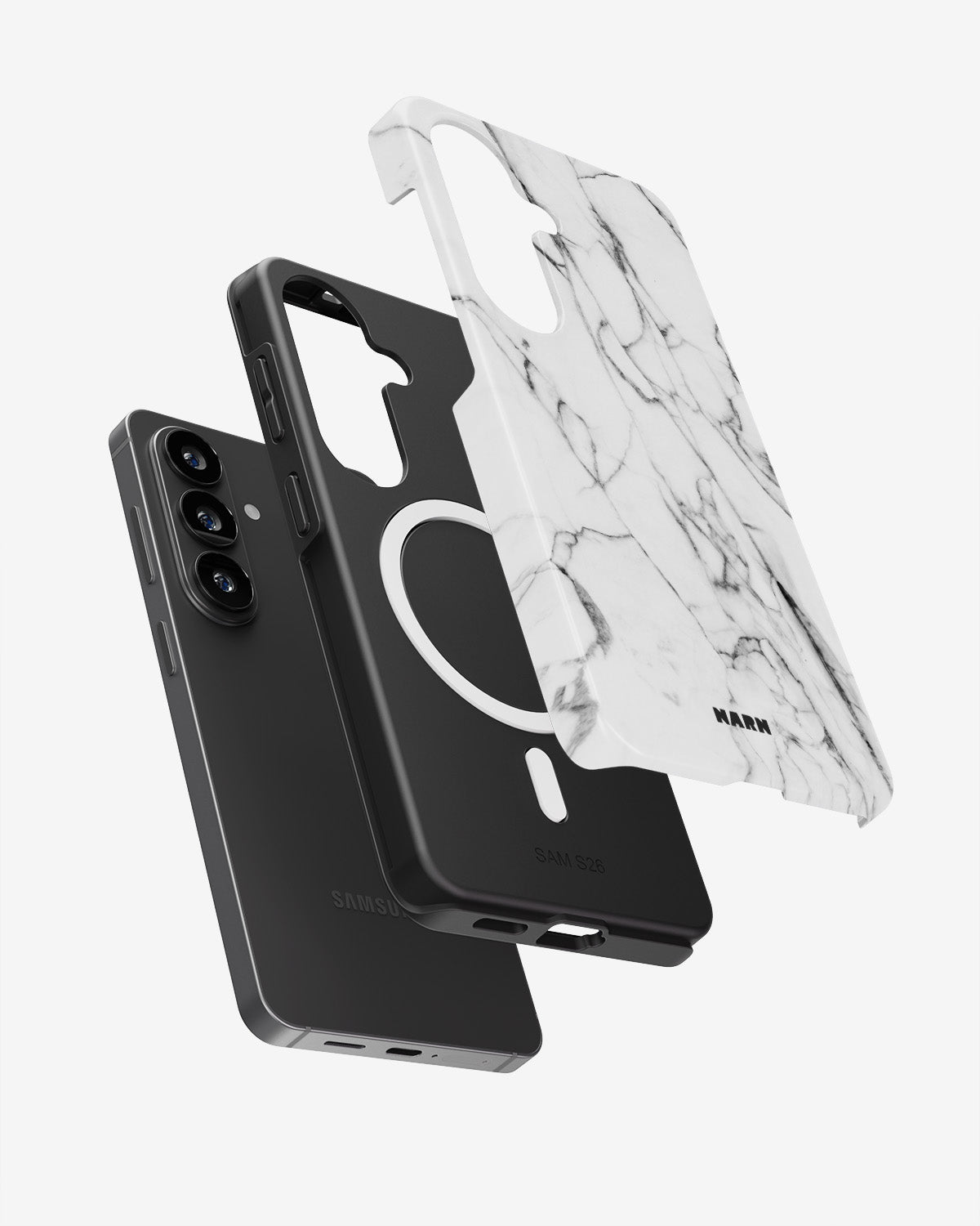 Samsung Galaxy S26 Plus Tough Case – Milky Marble - View 2