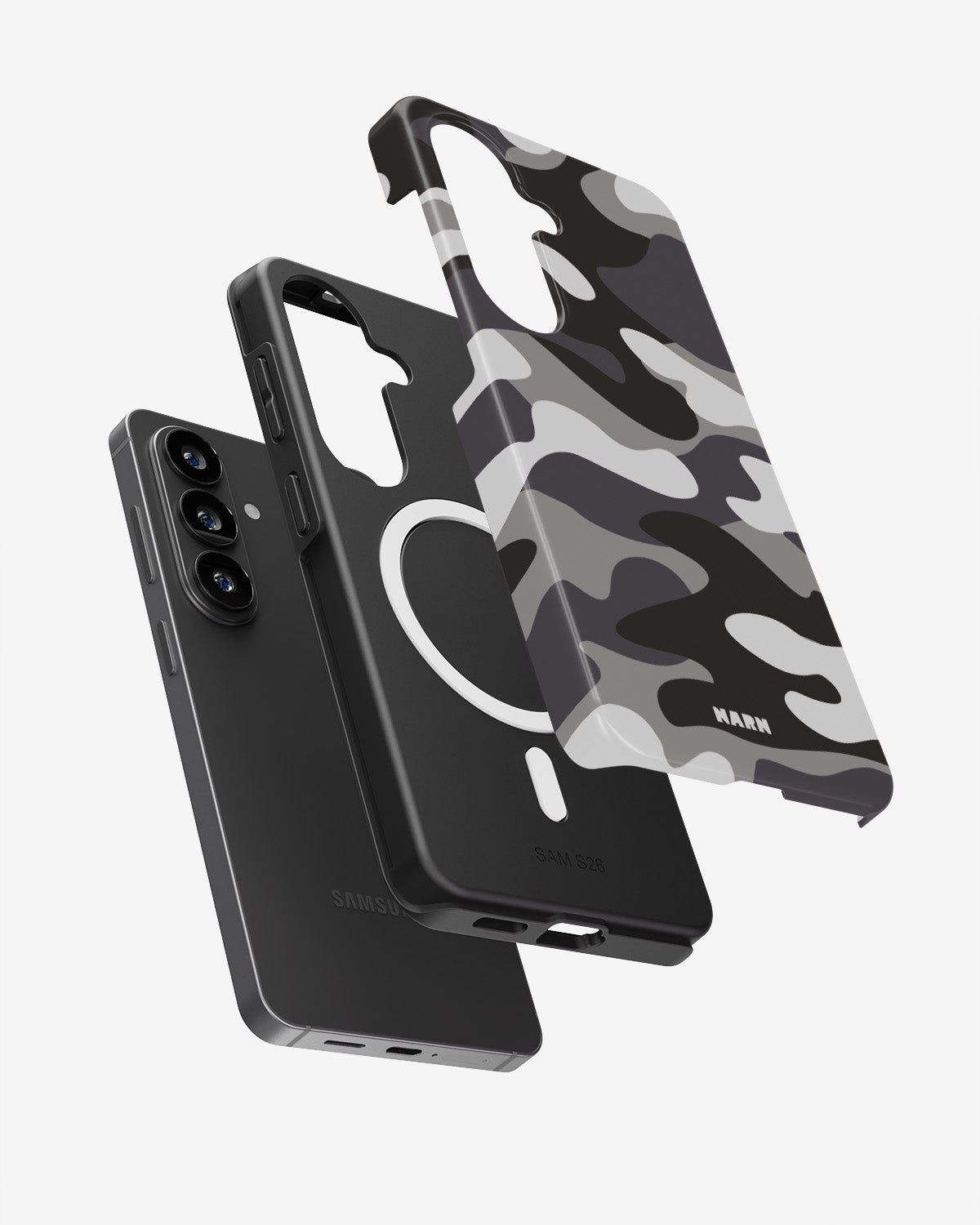 Samsung Galaxy S26 Plus Tough Case – Grey Camo - View 2