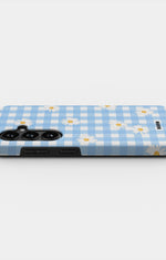 Samsung Galaxy S26 Plus Tough Case – Blue Daisies - View 3