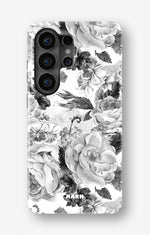 Samsung Galaxy S26 Ultra Tough Case – Black & White Bloom - View 1