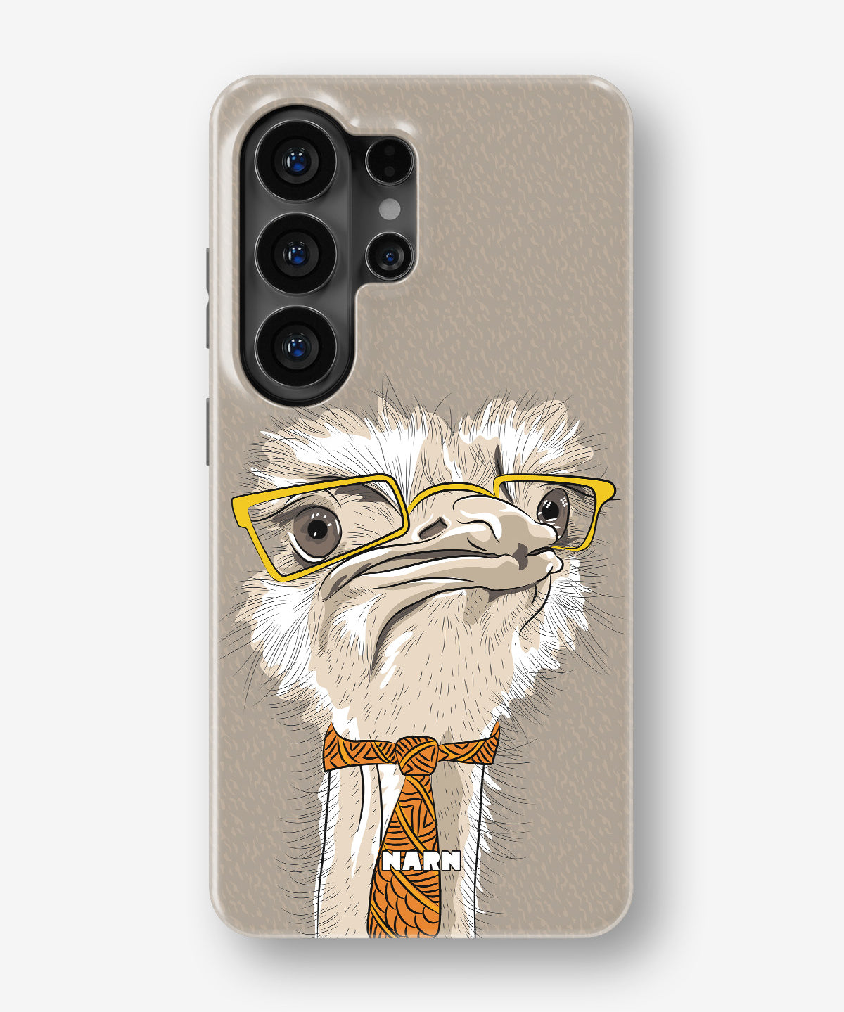 Samsung Galaxy S26 Ultra Tough Case – Hipster Ostrich - View 1