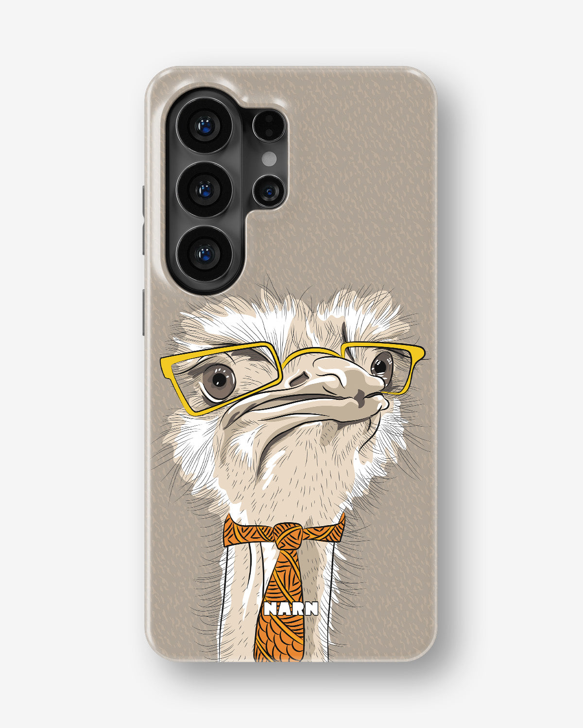 Samsung Galaxy S26 Ultra Tough Case – Hipster Ostrich - View 1