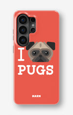 Samsung Galaxy S26 Ultra Tough Case – I Love Pugs - View 1