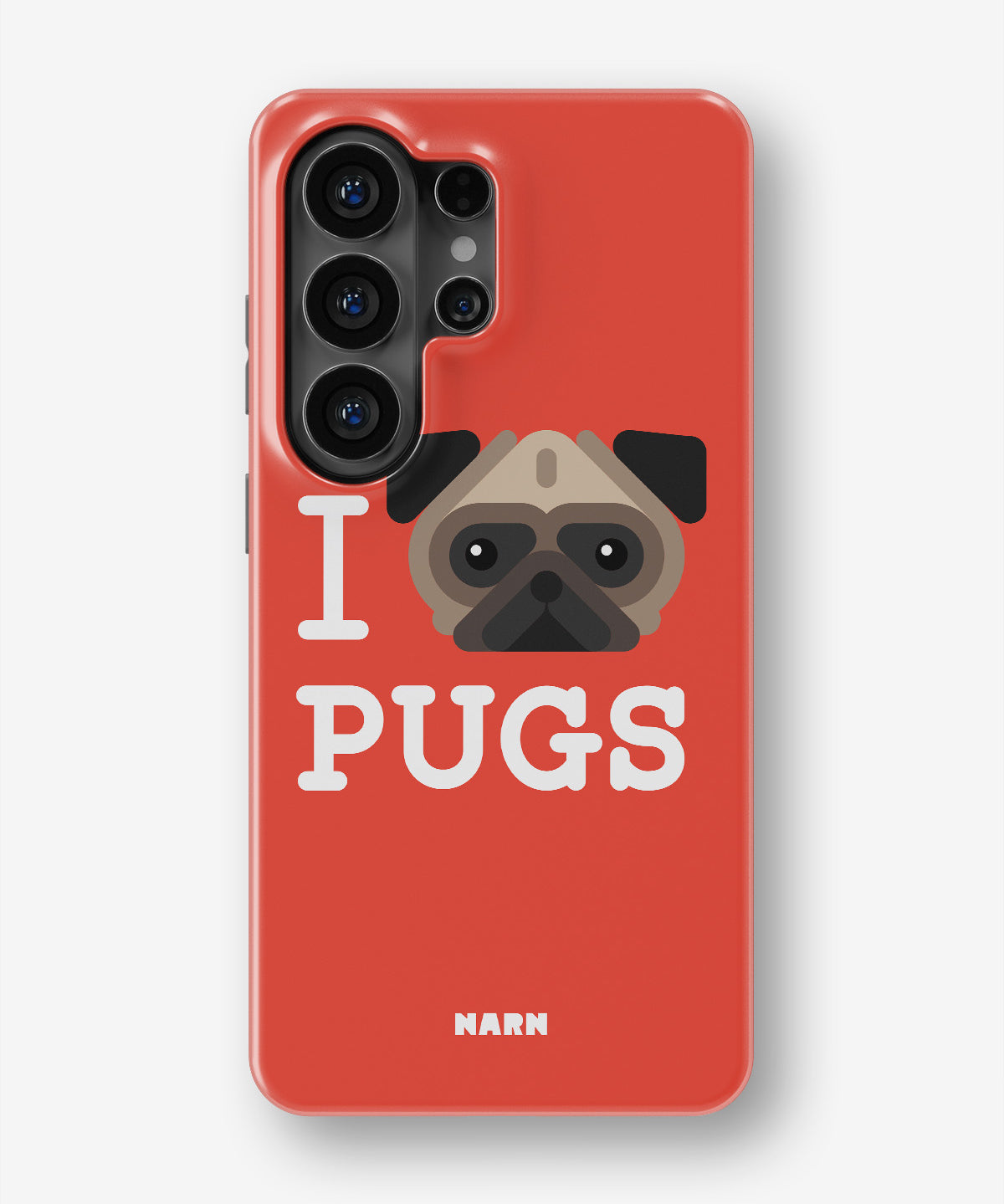 Samsung Galaxy S26 Ultra Tough Case – I Love Pugs - View 1