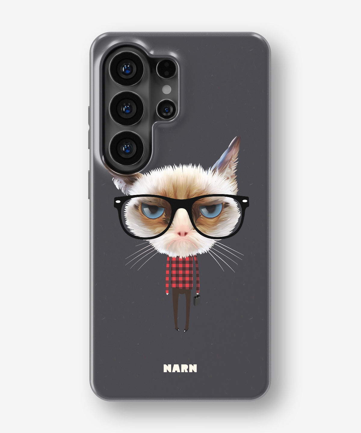 Samsung Galaxy S26 Ultra Tough Case – Hipster Cat - View 1