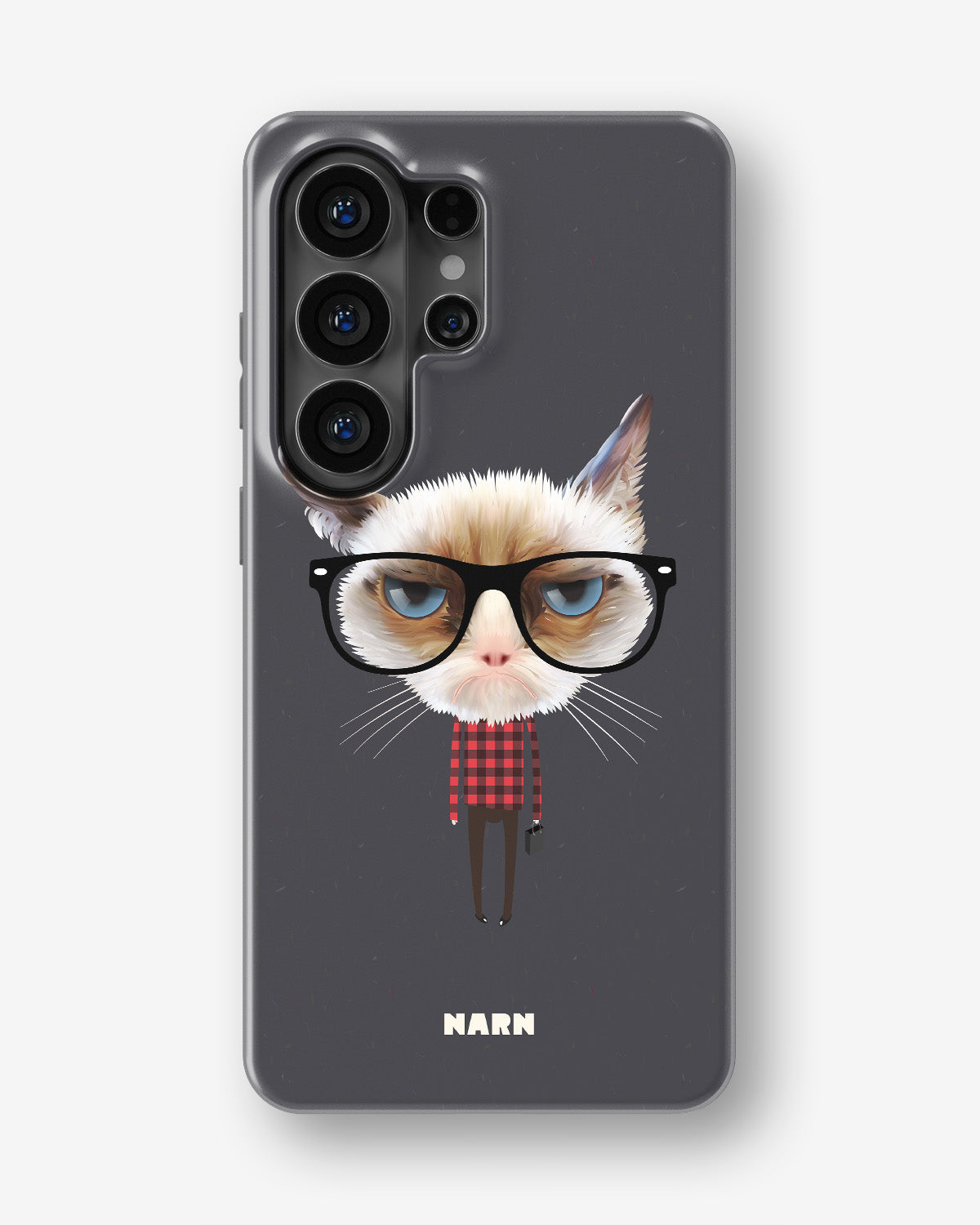 Samsung Galaxy S26 Ultra Tough Case – Hipster Cat - View 1