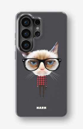Samsung Galaxy S26 Ultra Tough Case – Hipster Cat - View 1