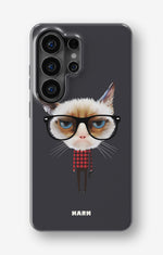 Samsung Galaxy S26 Ultra Tough Case – Hipster Cat - View 1