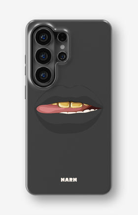Samsung Galaxy S26 Ultra Tough Case – Golden Lips - View 1