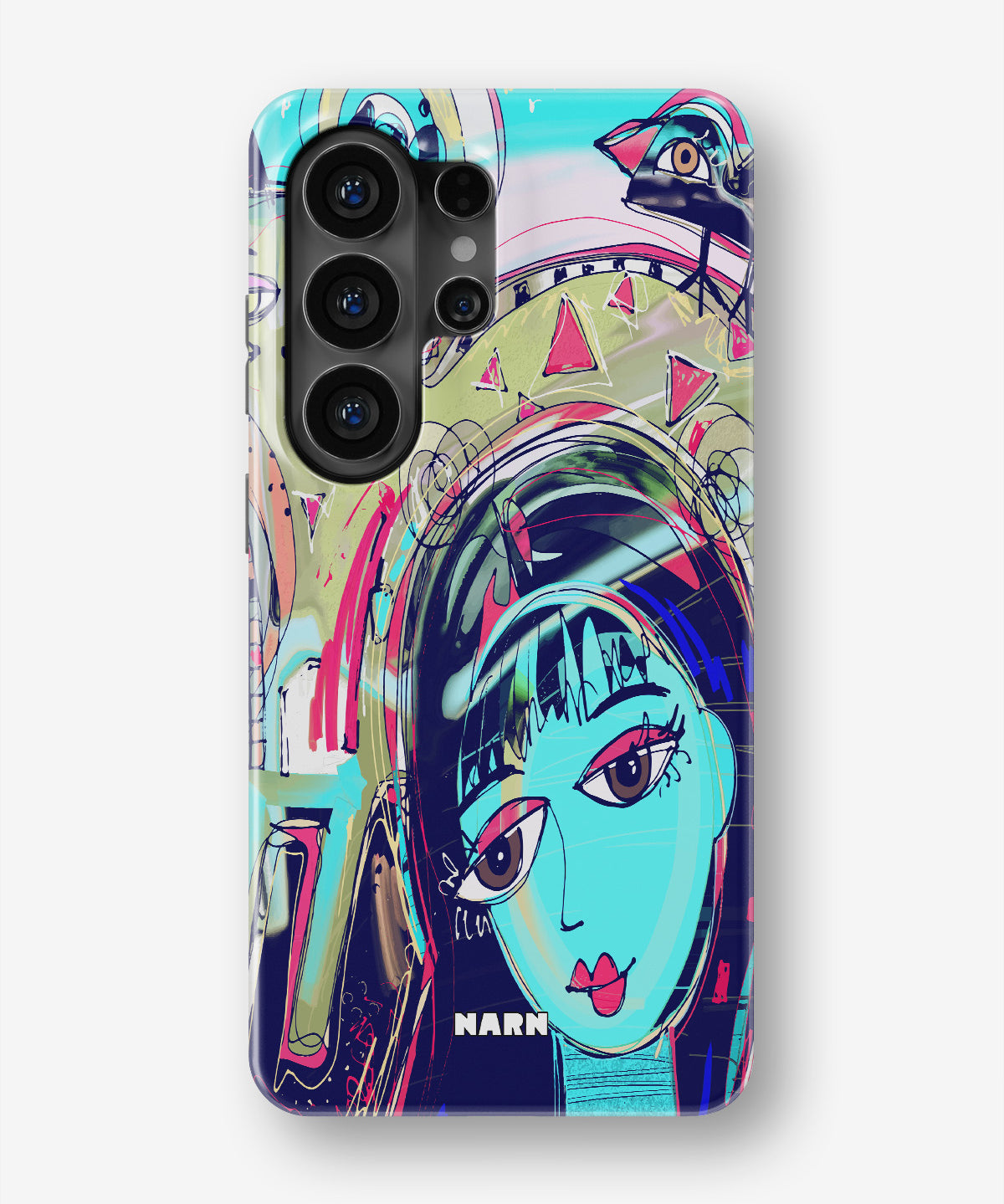 Samsung Galaxy S26 Ultra Tough Case – Abstract Cat - View 1