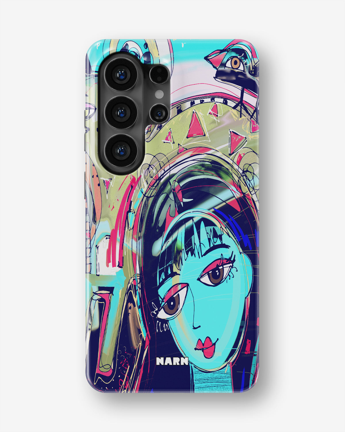 Samsung Galaxy S26 Ultra Tough Case – Abstract Cat - View 1
