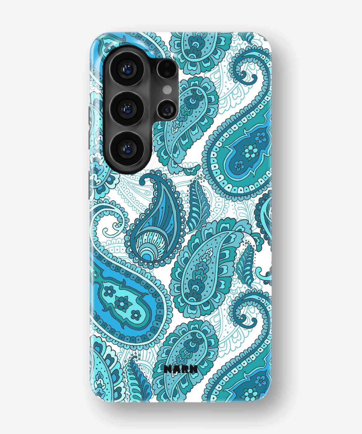 Samsung Galaxy S26 Ultra Tough Case – Turquoise Paisley - View 1