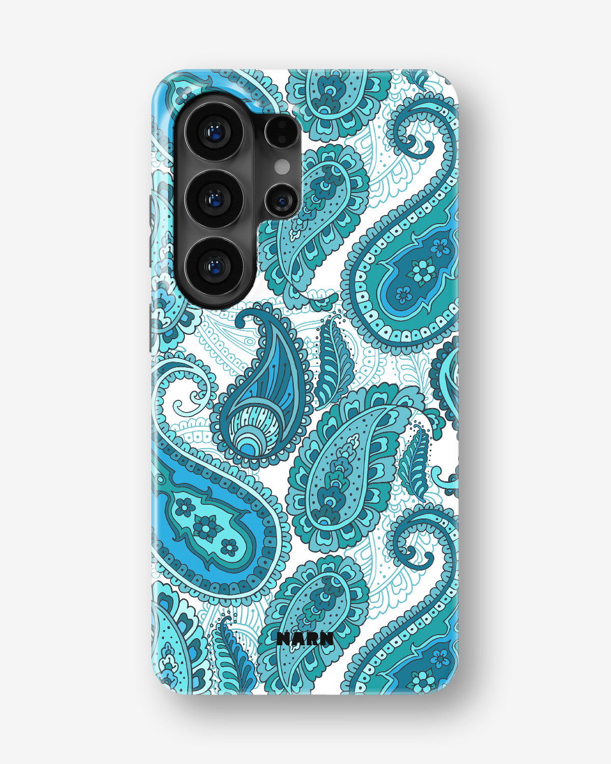 Samsung Galaxy S26 Ultra Tough Case – Turquoise Paisley - View 1