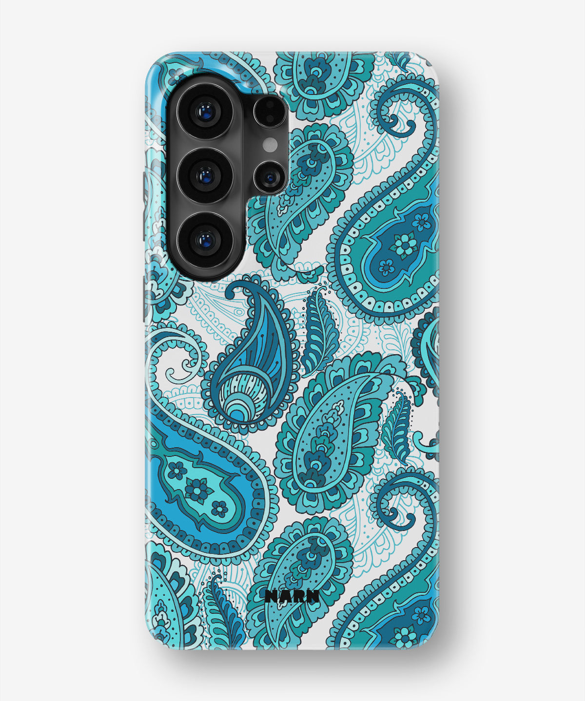 Samsung Galaxy S26 Ultra Tough Case – Turquoise Paisley - View 1