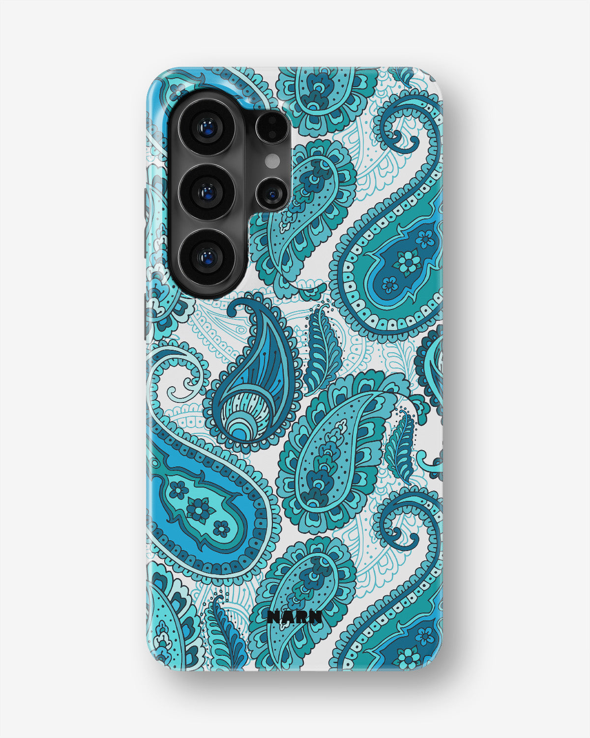 Samsung Galaxy S26 Ultra Tough Case – Turquoise Paisley - View 1