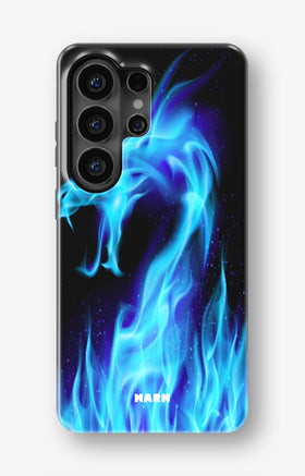 Samsung Galaxy S26 Ultra Tough Case – Blue Flames Dragon - View 1