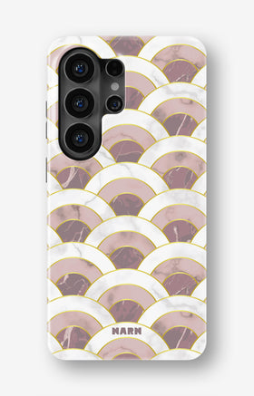 Samsung Galaxy S26 Ultra Tough Case – Pink Marble Waves - View 1